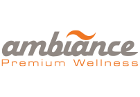 Het logo van Ambiance Zwembaden B.V. Premium Wellness.